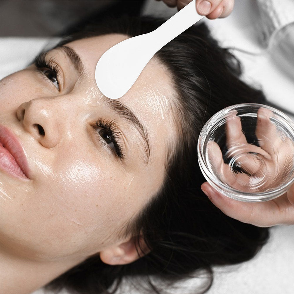 UNOMOR 50Pack Skin Care Applicator Mixing Plastic Makeup Spatula Tool On-the-go Makeup