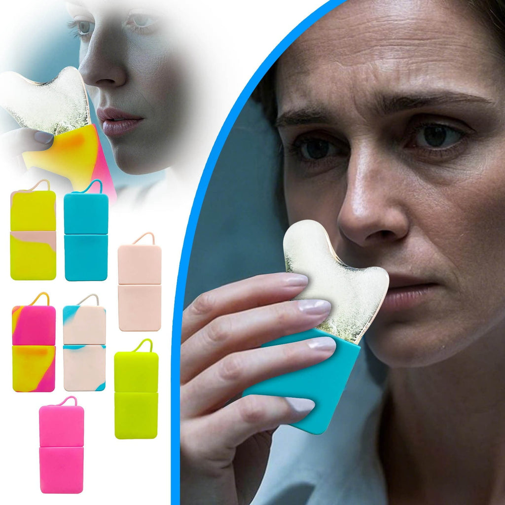 Beauty Instrument Silicone Ice Scraper Gua Sha Set for Face Eyes Neck - Skin Care Tools to Brighten Skin and Enhance Natural Glow
