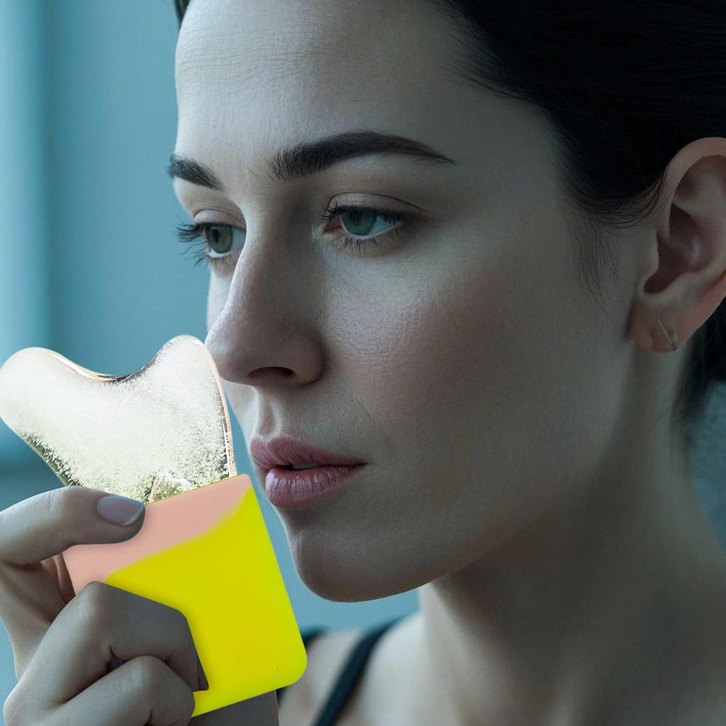 Beauty Instrument Silicone Ice Scraper Gua Sha Set for Face Eyes Neck - Skin Care Tools to Brighten Skin and Enhance Natural Glow