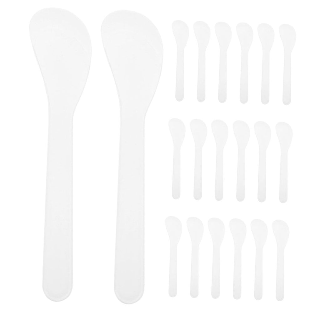 UNOMOR 50Pack Skin Care Applicator Mixing Plastic Makeup Spatula Tool On-the-go Makeup