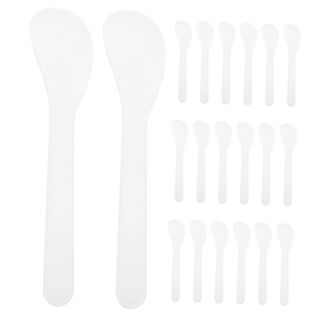 UNOMOR 50Pack Skin Care Applicator Mixing Plastic Makeup Spatula Tool On-the-go Makeup