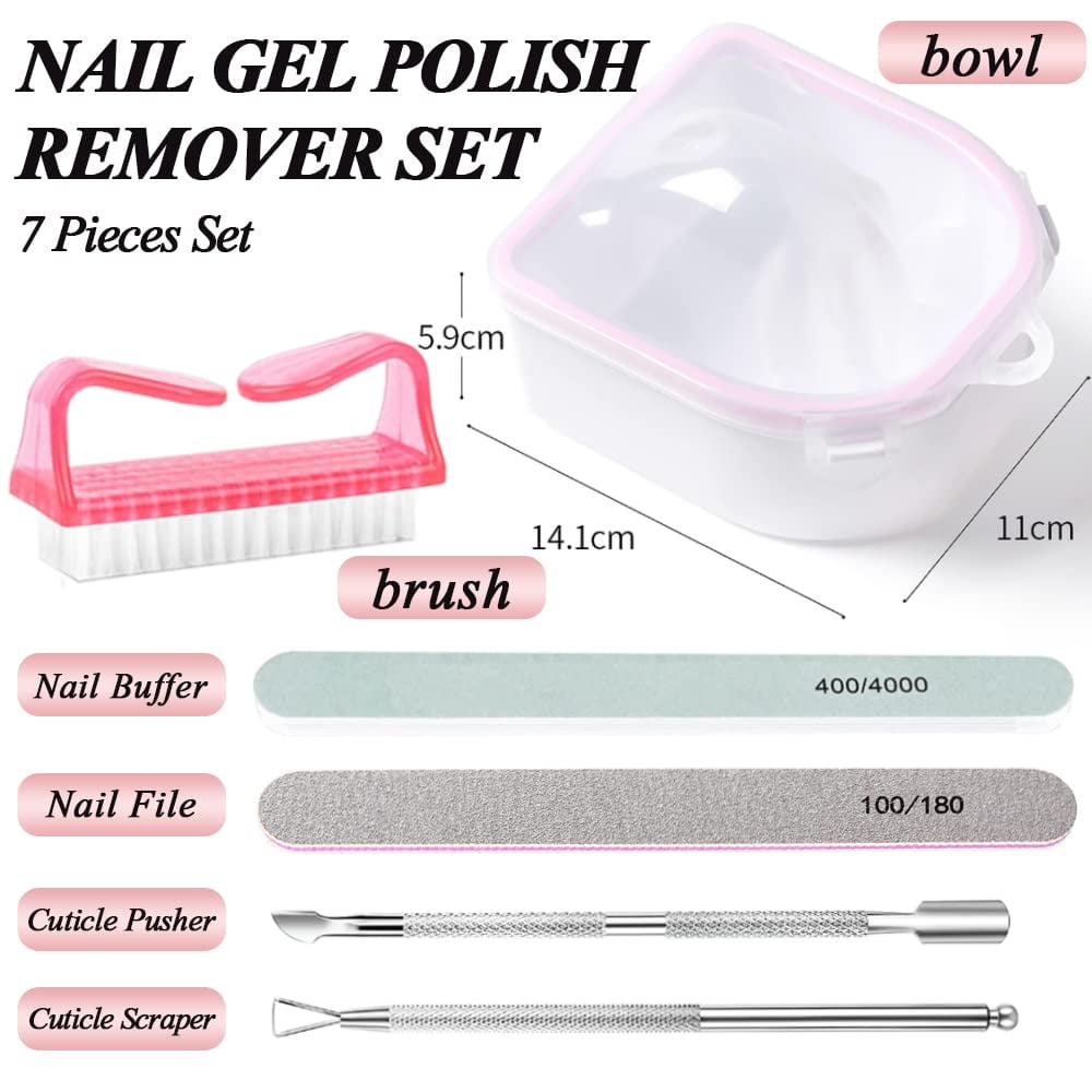 ODDPC 2Pack Nail Soaking Bowl Nail Soak Off Bowl Acrylic Gel Polish Remover Nail Art Spa Tool for Manicure