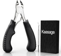 Kaasage Toenail Clippers for Seniors Thick Nail & Ingrown Toenails Stainless Steel Sharp Curved Blade for Pedicure Tool Nail Clipper