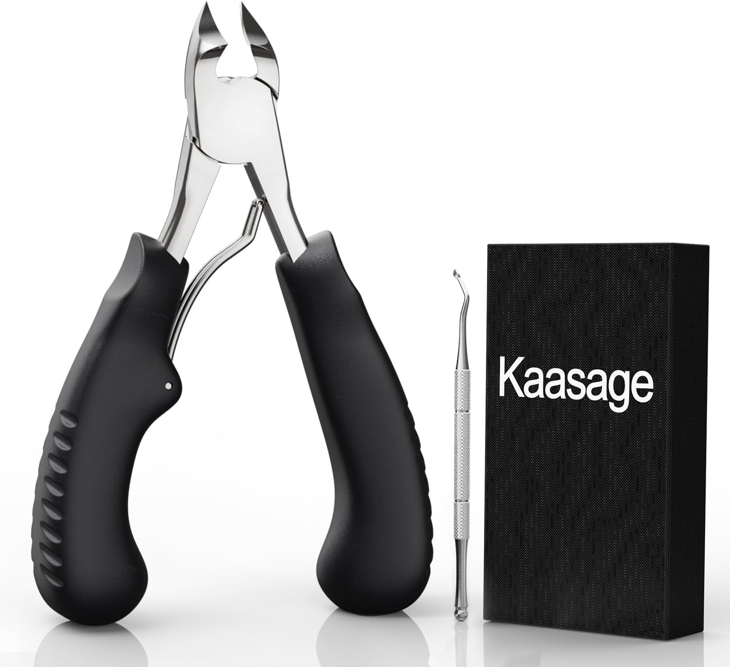 Kaasage Toenail Clippers for Seniors Thick Nail & Ingrown Toenails Stainless Steel Sharp Curved Blade for Pedicure Tool Nail Clipper