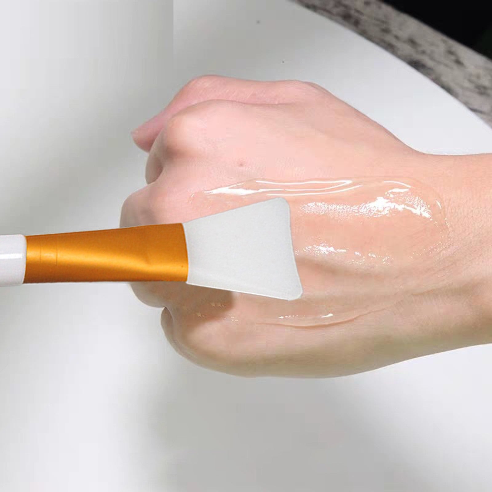 Beauty Tools 1pcs Silicone Face Brushes Flexible Facial Mud Applicator Brush for Spa and Routine