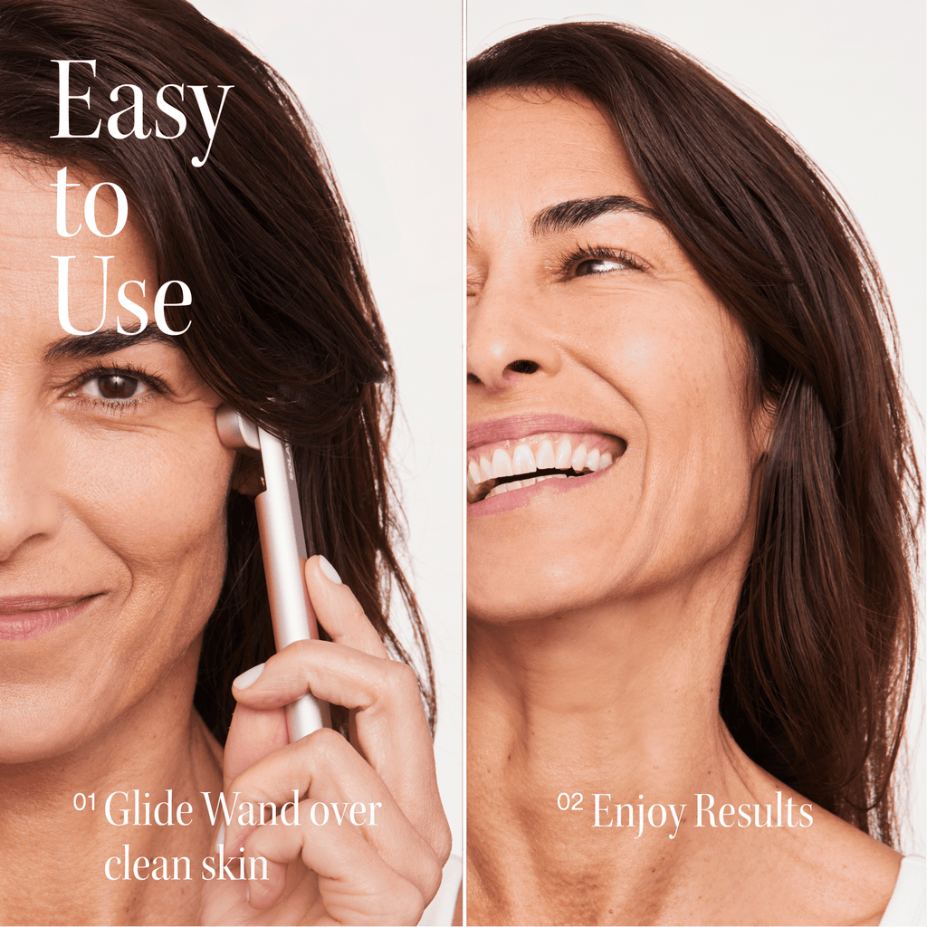 Solawave 4-in-1 Red Light Therapy Skincare Wand - Facial Massage, Galvanic Current, and Warmth - for Face & Neck - FDA Cleared