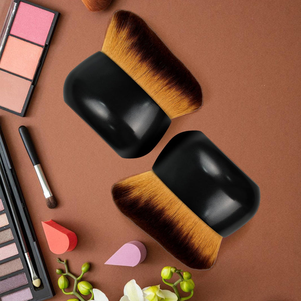 Yoobeaul Extra Large Body Makeup Brush for Self Tanner, Leg Makeup &Bronzer Blend, 75 mm, Sunscreen Face& Back Makeup Brush, Wet& Dry Use- Black